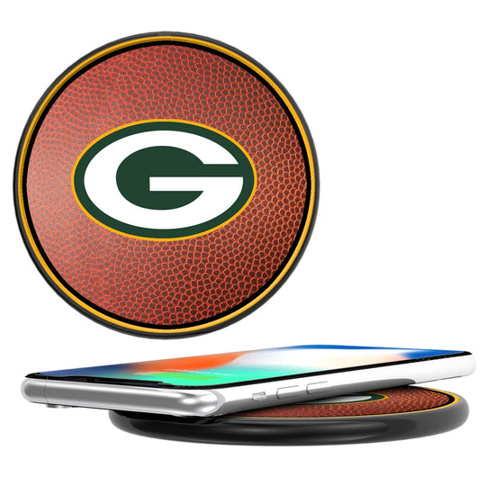 Green Bay Packers Football 10-Watt Wireless Charger - 757 Sports Collectibles