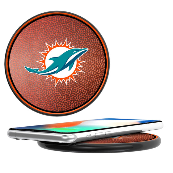 Miami Dolphins Football 10-Watt Wireless Charger - 757 Sports Collectibles