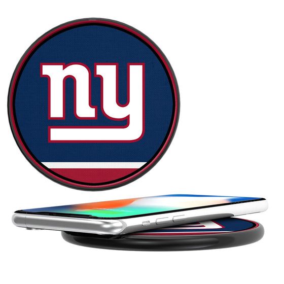 New York Giants Stripe 10-Watt Wireless Charger - 757 Sports Collectibles