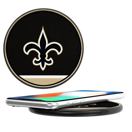 New Orleans Saints Stripe 10-Watt Wireless Charger - 757 Sports Collectibles