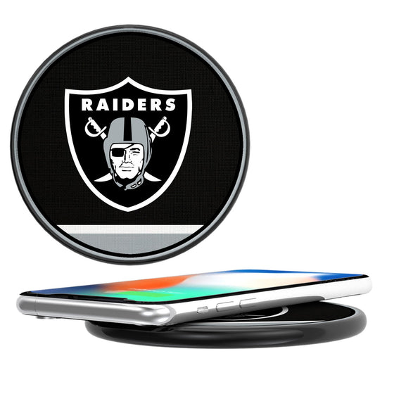 Las Vegas Raiders Stripe 10-Watt Wireless Charger - 757 Sports Collectibles