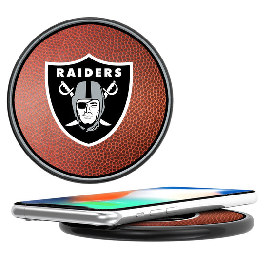 Las Vegas Raiders Football 10-Watt Wireless Charger - 757 Sports Collectibles