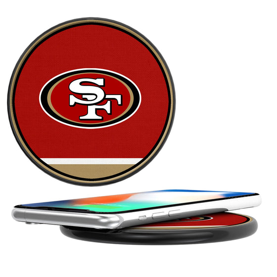 San Francisco 49ers Stripe 10-Watt Wireless Charger - 757 Sports Collectibles