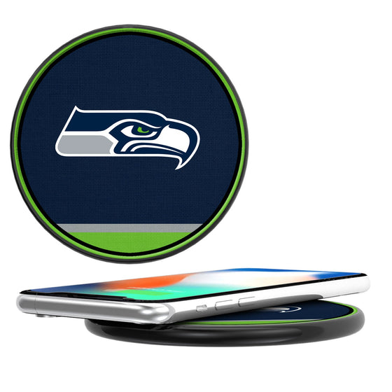 Seattle Seahawks Stripe 10-Watt Wireless Charger - 757 Sports Collectibles