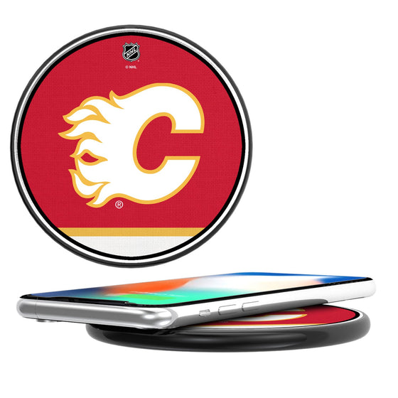 Calgary Flames Stripe 10-Watt Wireless Charger-0