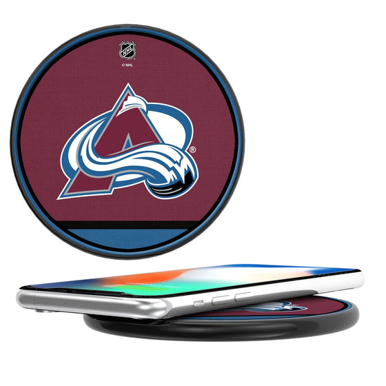 Colorado Avalanche Stripe 10-Watt Wireless Charger-0