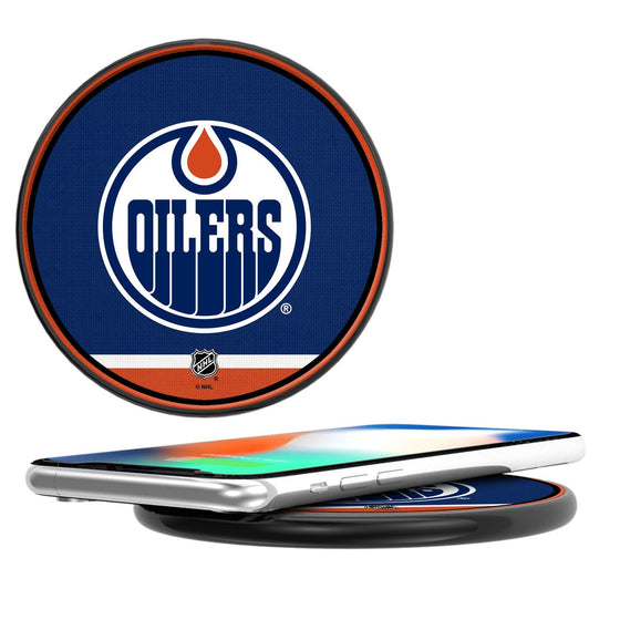 Edmonton Oilers Stripe 10-Watt Wireless Charger-0