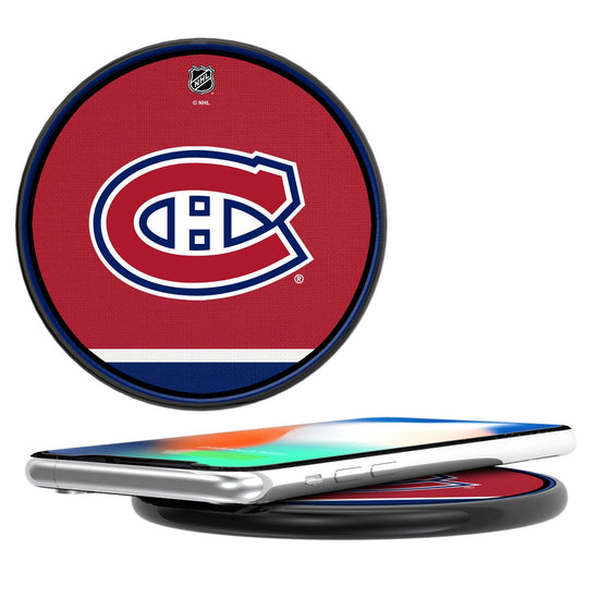 Montreal Canadiens Stripe 10-Watt Wireless Charger-0
