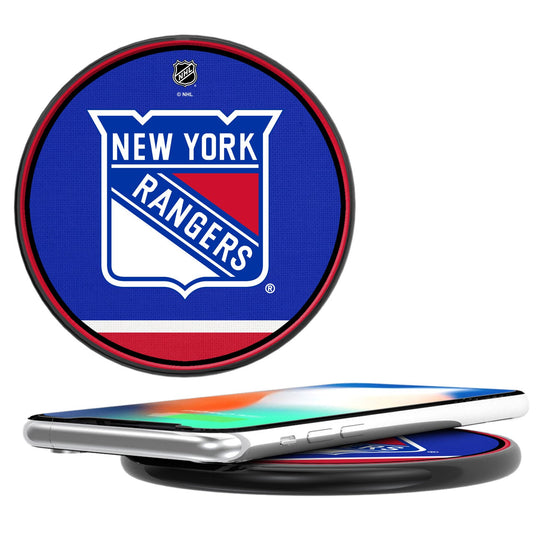 New York Rangers Stripe 10-Watt Wireless Charger-0