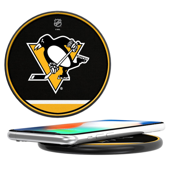 Pittsburgh Penguins Stripe 10-Watt Wireless Charger-0