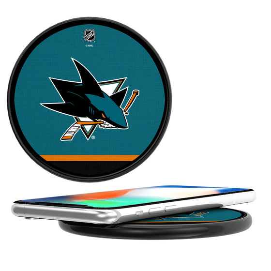 San Jose Sharks Stripe 10-Watt Wireless Charger-0