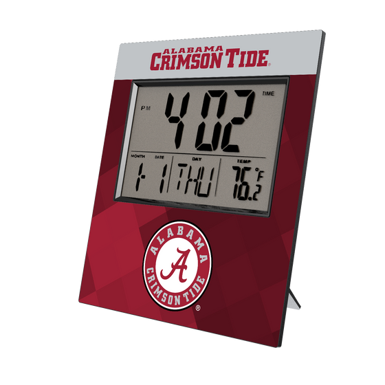 Alabama Crimson Tide Color Block Wall Clock-0