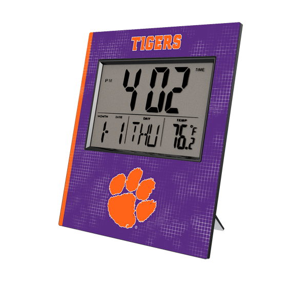 Clemson Tigers Hatch Wall Clock-0