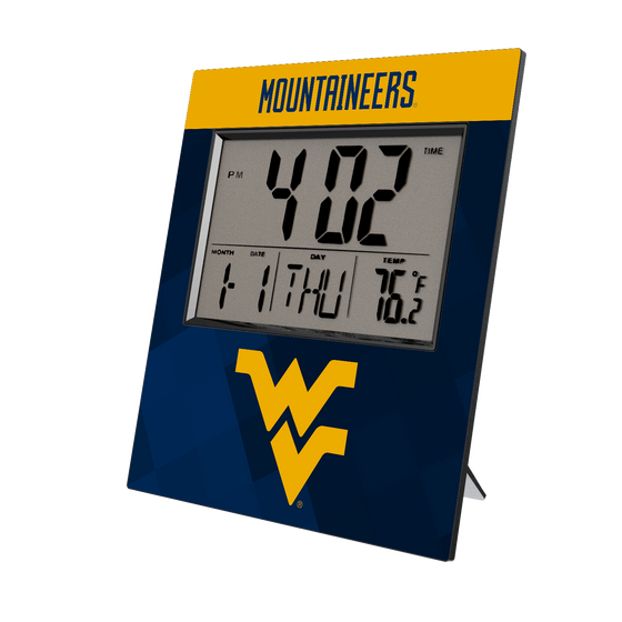 West Virginia Mountaineers Color Block Wall Clock-0