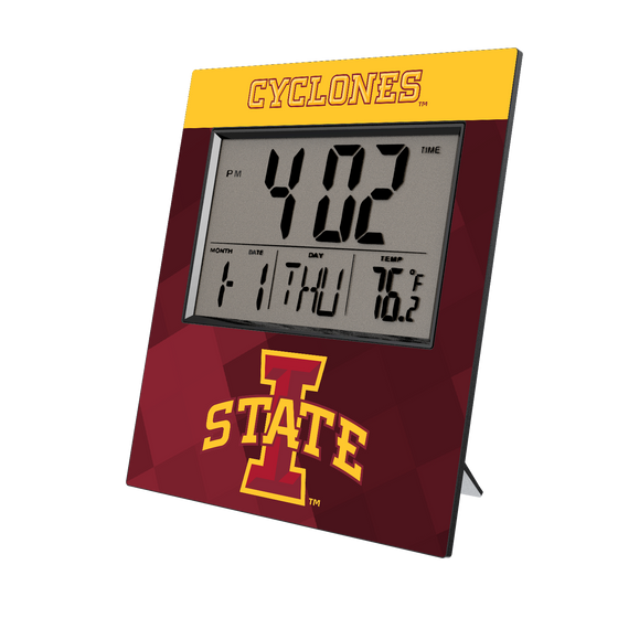 Iowa State Cyclones Color Block Wall Clock-0