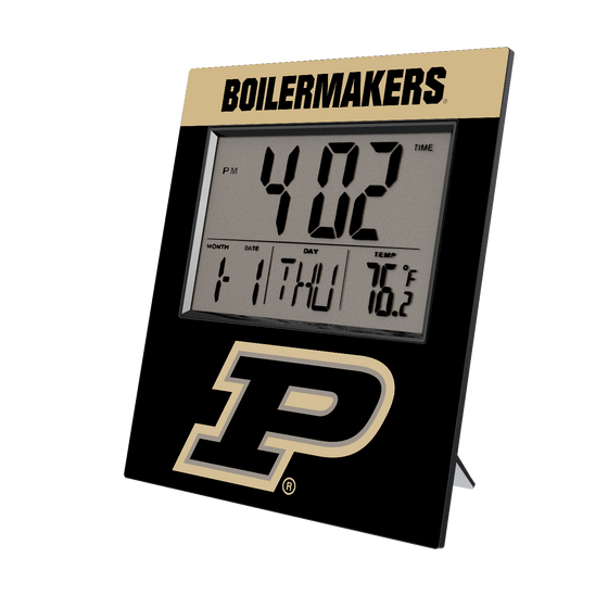 Purdue Boilermakers Color Block Wall Clock-0