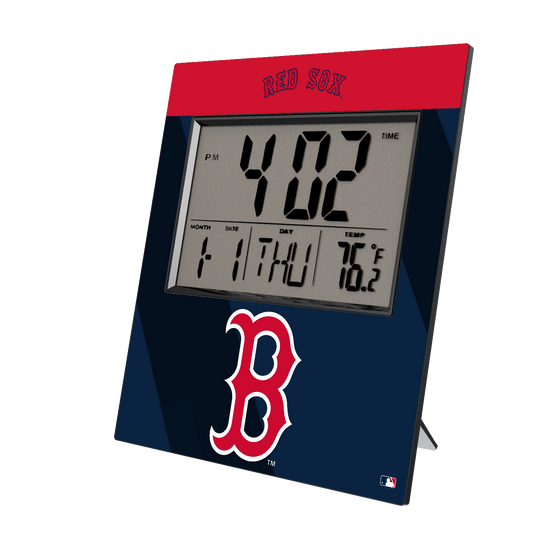 Boston Red Sox Color Block Wall Clock-0