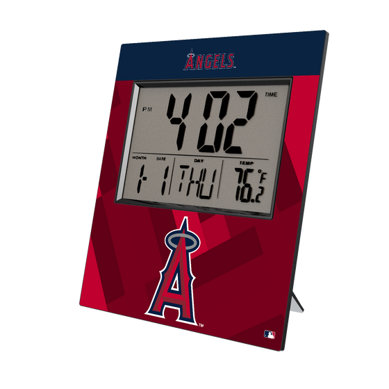 Los Angeles Angels Color Block Wall Clock-0