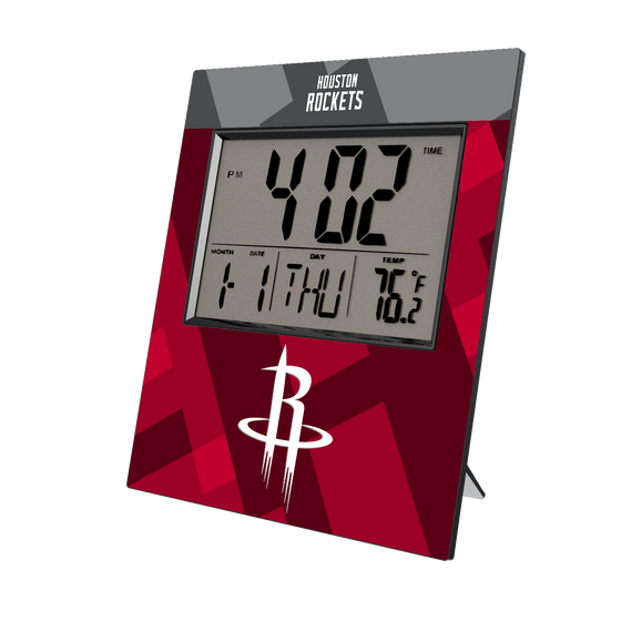 Houston Rockets Color Block Wall Clock-0