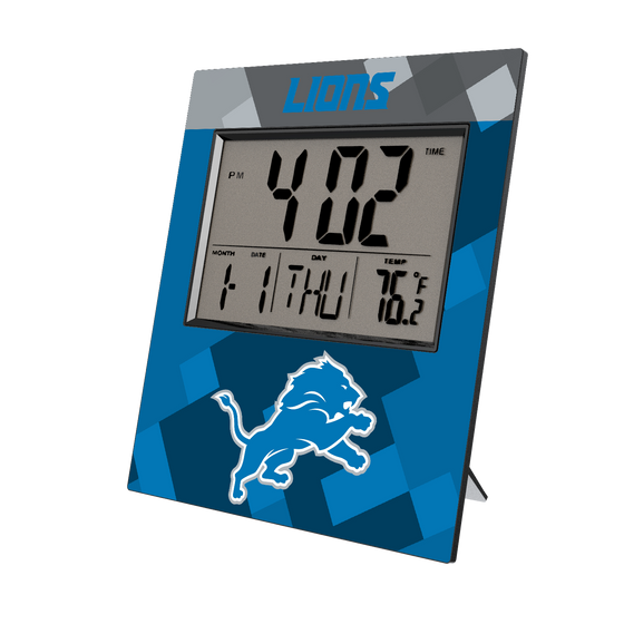 Detroit Lions Color Block Wall Clock-0