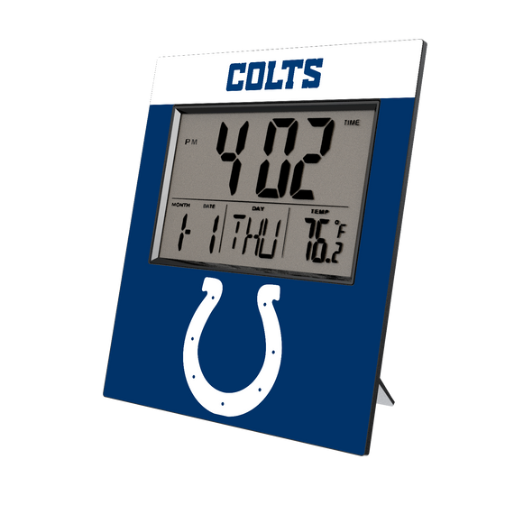 Indianapolis Colts Color Block Wall Clock-0