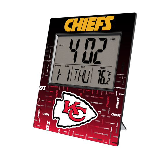 Kansas City Chiefs Quadtile Wall Clock-0