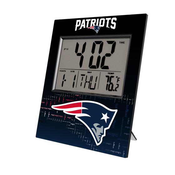 New England Patriots Quadtile Wall Clock-0