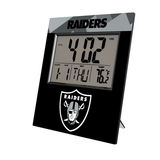 Las Vegas Raiders Color Block Wall Clock-0