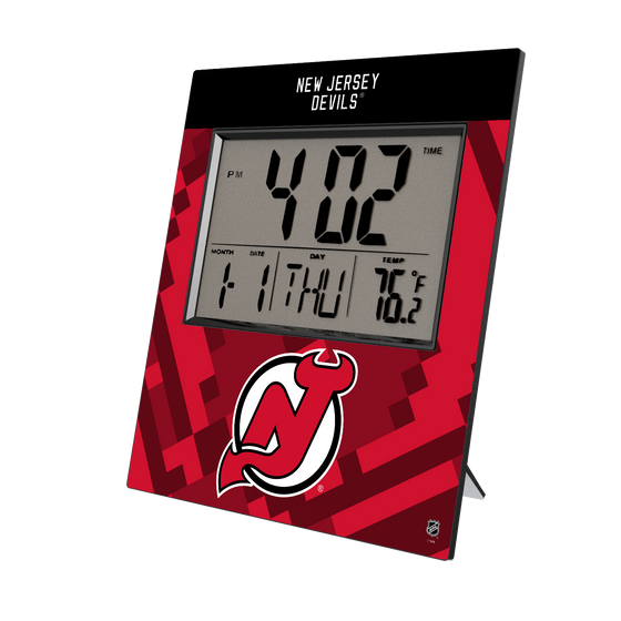 New Jersey Devils Color Block Wall Clock-0