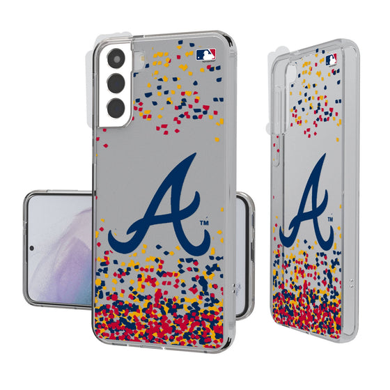 Atlanta Braves Confetti Clear Case - 757 Sports Collectibles