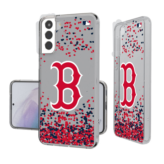 Boston Red Sox Confetti Clear Case - 757 Sports Collectibles