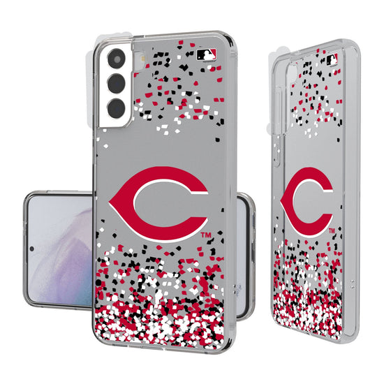 Cincinnati Reds Confetti Clear Case - 757 Sports Collectibles