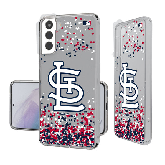 St Louis Cardinals Confetti Clear Case - 757 Sports Collectibles