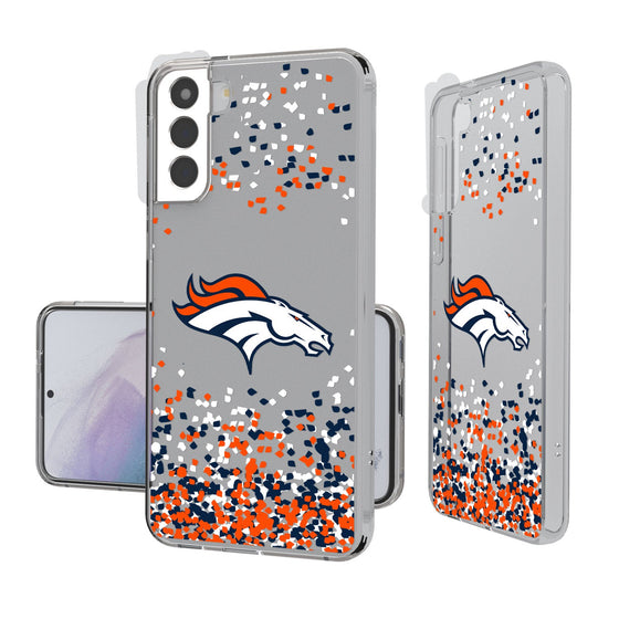 Denver Broncos Confetti Clear Case - 757 Sports Collectibles