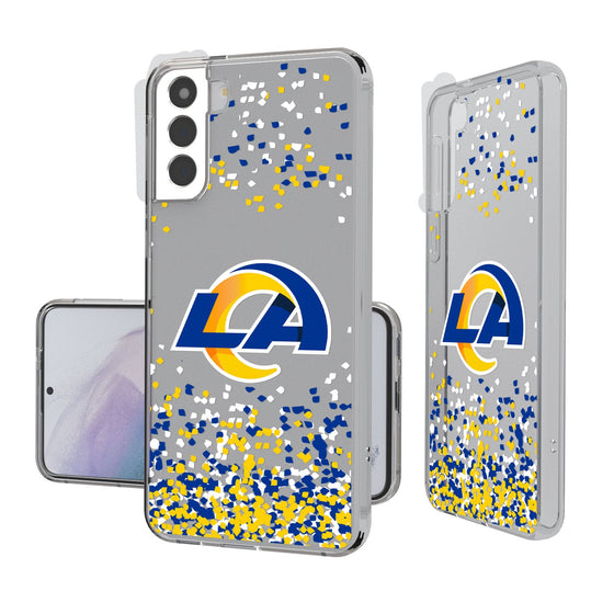 Los Angeles Rams Confetti Clear Case - 757 Sports Collectibles