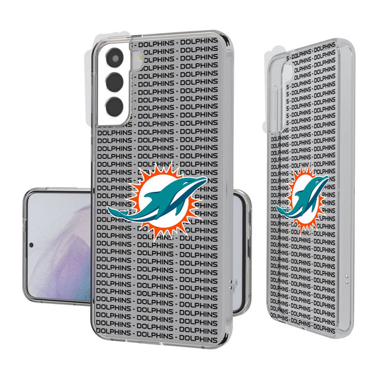 Miami Dolphins Blackletter Clear Case - 757 Sports Collectibles