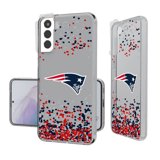 New England Patriots Confetti Clear Case - 757 Sports Collectibles