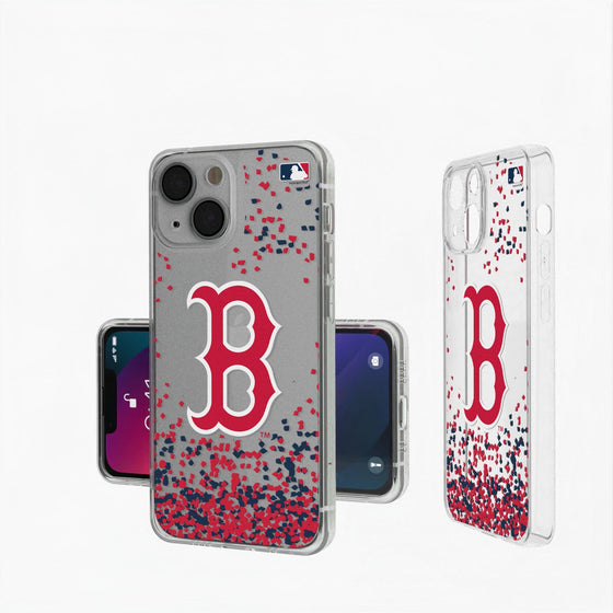 Boston Red Sox Confetti Clear Case - 757 Sports Collectibles