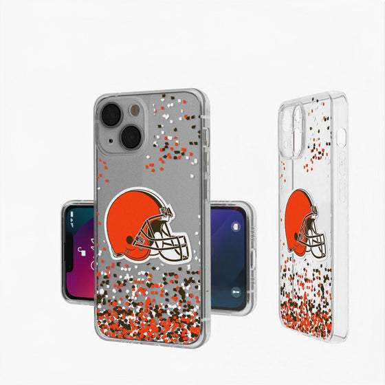 Cleveland Browns Confetti Clear Case - 757 Sports Collectibles