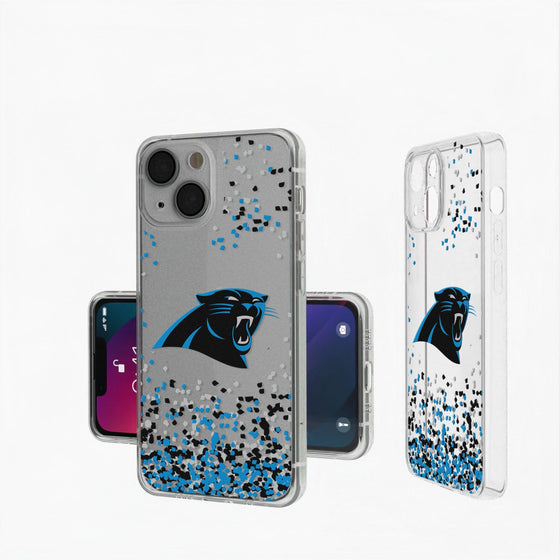 Carolina Panthers Confetti Clear Case - 757 Sports Collectibles
