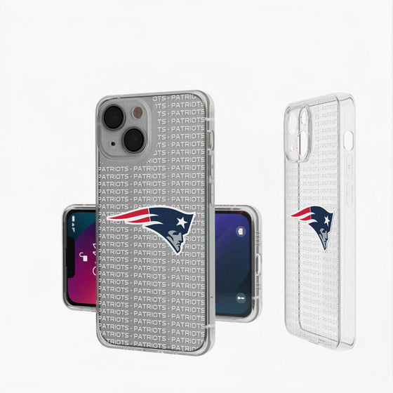 New England Patriots Blackletter Clear Case - 757 Sports Collectibles