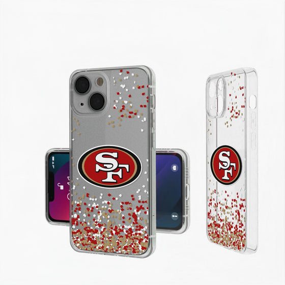 San Francisco 49ers Confetti Clear Case - 757 Sports Collectibles