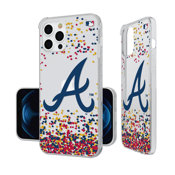 Atlanta Braves Confetti Clear Case - 757 Sports Collectibles