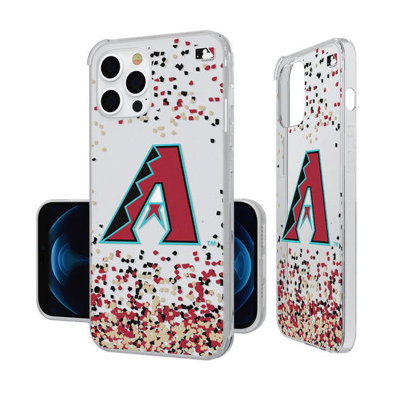 Arizona Diamondbacks Confetti Clear Case - 757 Sports Collectibles