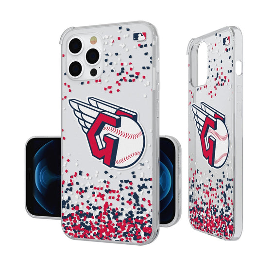 Cleveland Guardians Confetti Clear Case - 757 Sports Collectibles