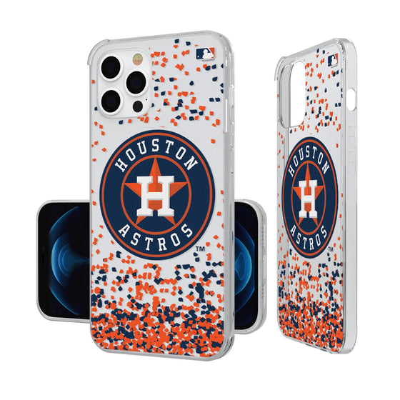 Houston Astros Confetti Clear Case - 757 Sports Collectibles