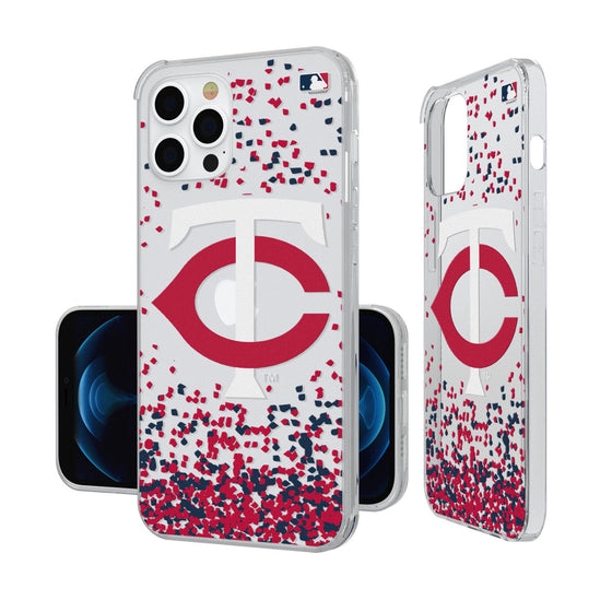 Minnesota Twins Confetti Clear Case - 757 Sports Collectibles