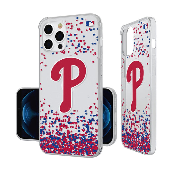 Philadelphia Phillies Confetti Clear Case - 757 Sports Collectibles