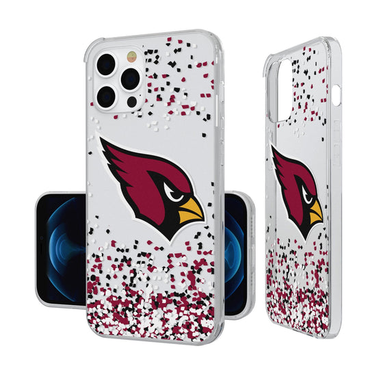 Arizona Cardinals Confetti Clear Case - 757 Sports Collectibles