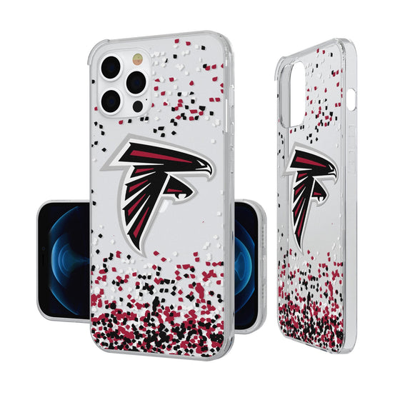 Atlanta Falcons Confetti Clear Case - 757 Sports Collectibles